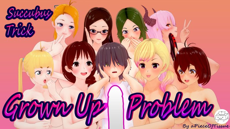 Cover art for Succubus Trick: Grown Up Problem v9.3, an adult visual novel by aPieceOfTissue