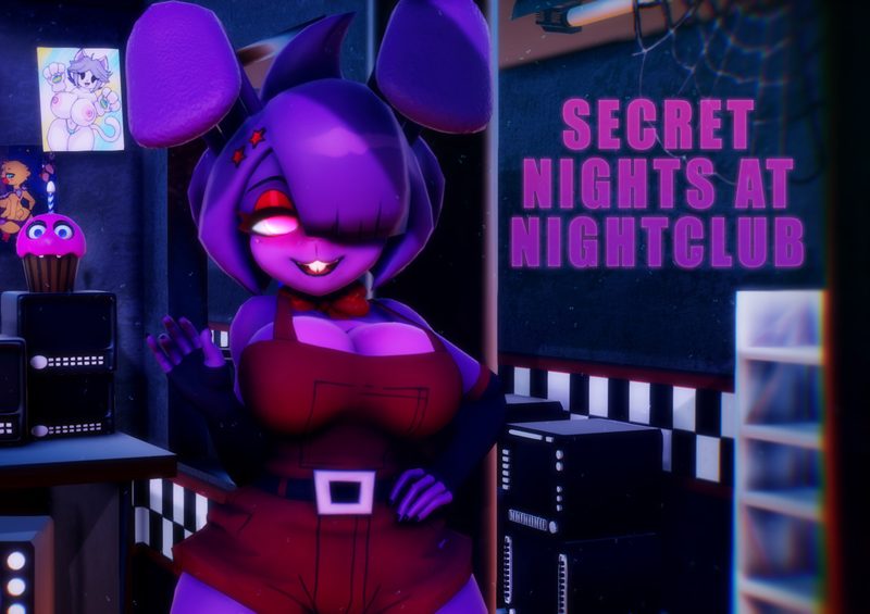 Cover art for SECRET NIGHTS AT NIGHTCLUB, an adult visual novel by BasementDevGames
