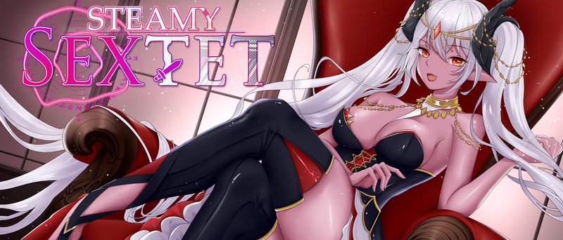 Cover art for Steamy Sextet (Demo), an adult visual novel by Belgerum