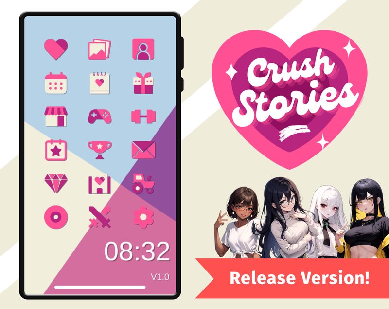 Cover art for Crush Stories, an adult visual novel by CubizArt