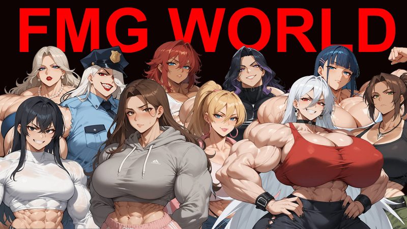 Cover art for FMG World v0.2, an adult visual novel by Evil Femboy