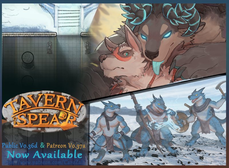 Cover art for Tavern of Spear v0.36d v0.36d, an adult visual novel by Caro
