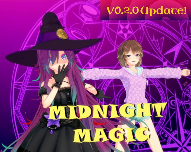 Cover art for Midnight Magic v0.2.1, an adult visual novel by Goober Studio