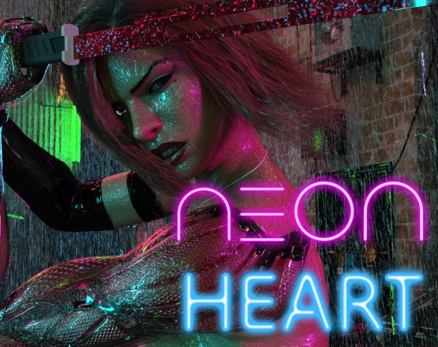 Cover art for Neon Heart v0.02, an adult visual novel by HanakoX