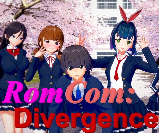 Cover art for RomCom: Divergence v1.4.0, an adult visual novel by Haptales