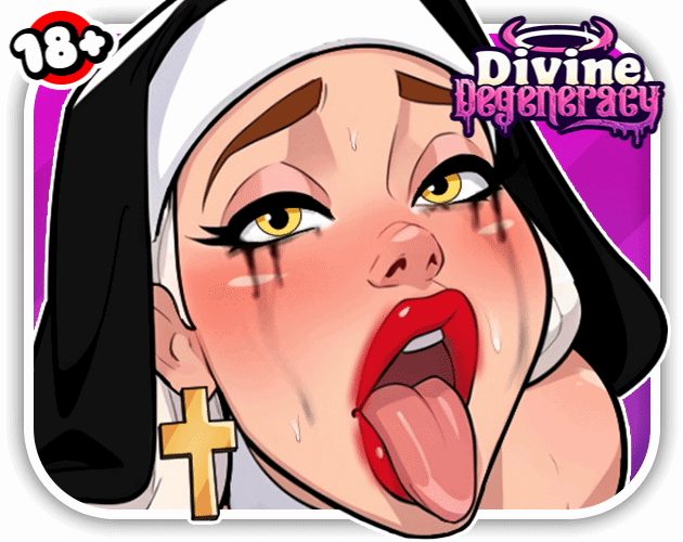 Cover art for Divine Degeneracy v1.1, an adult visual novel by Honeylust