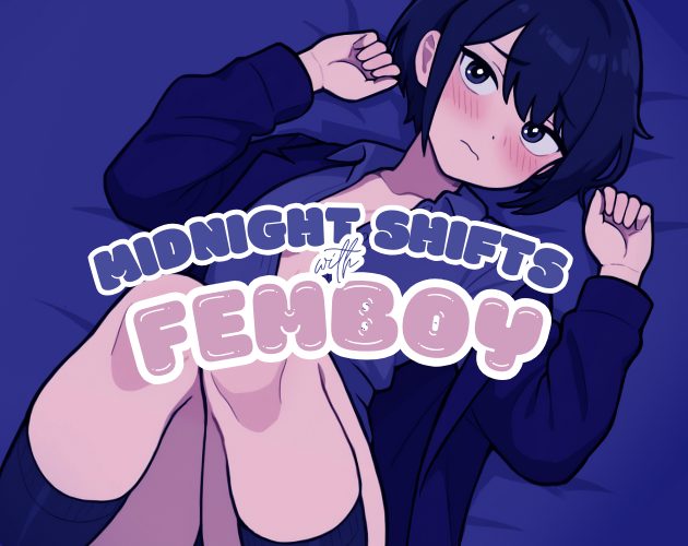 Cover art for Midnight Shifts with Femboy v1.0, an adult visual novel by icanfixthatgames