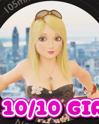Cover art for A 10/10 Girl - Vol. 1 by IkeArts — adult visual novel