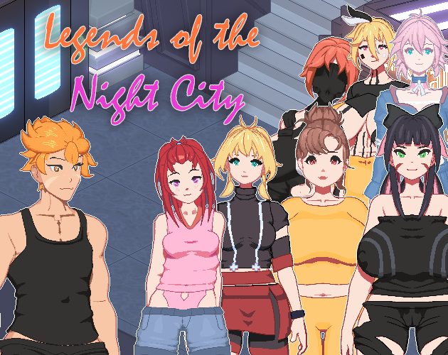 Cover art for Legends of the Night City, an adult visual novel by Jackie Boy
