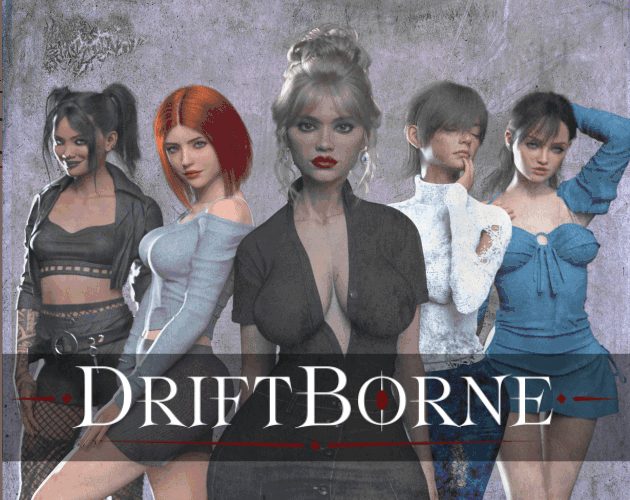 Cover art for DriftBorne v1.3, an adult visual novel by Jamleng Games