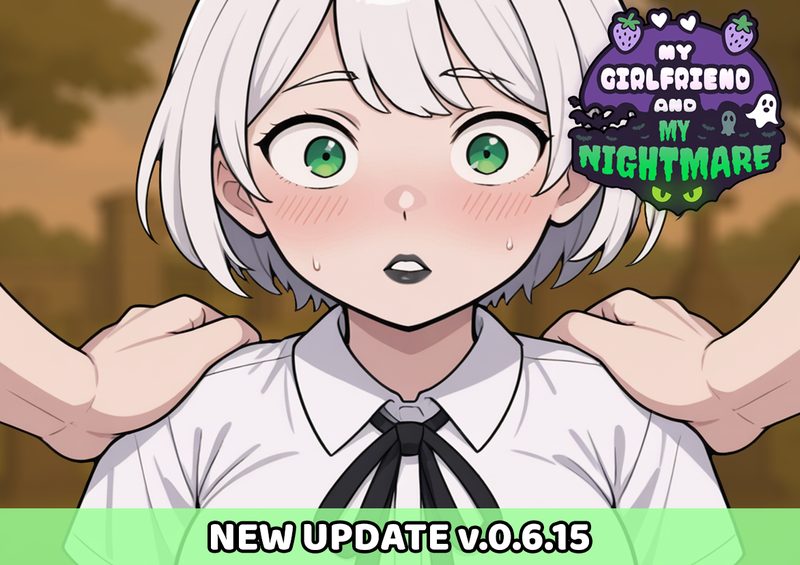 Cover art for My Girlfriend and My Nightmare v0.6.15, an adult visual novel by Jester