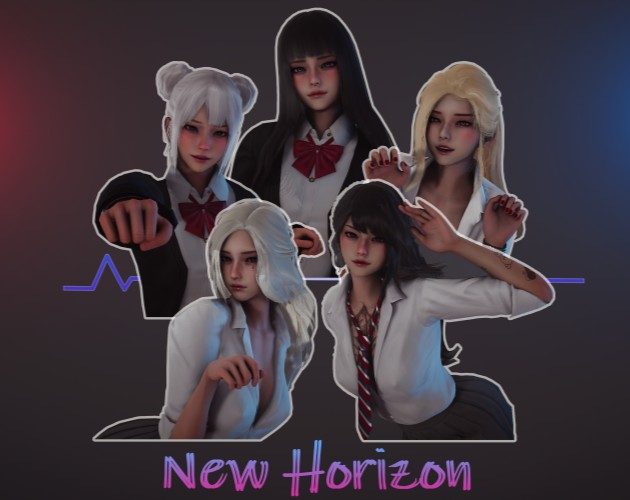 Cover art for New Horizon v0.4, an adult visual novel by KawaiiSukebe
