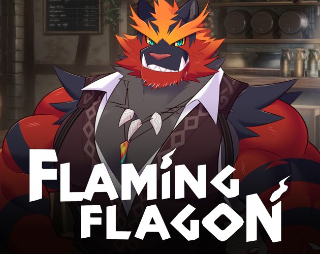 Cover art for Flaming Flagon v1.08 v1.08.5, an adult visual novel by kulplant