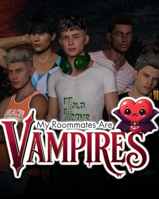 Cover art for My Roommates Are Vampires by LandonLegends — adult visual novel
