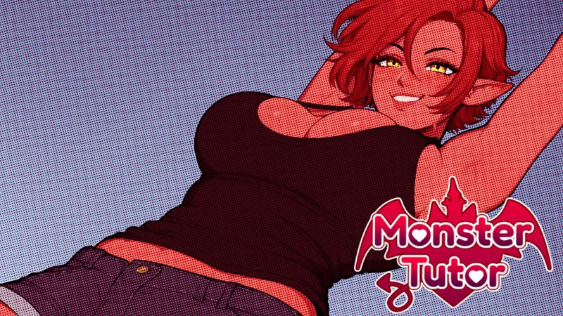 Cover art for Monster Tutor v0.1.9, an adult visual novel by Nuteku | Softboi Games