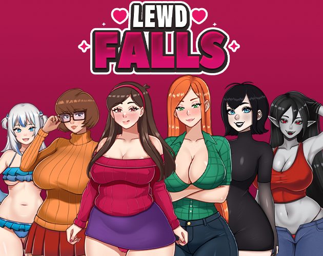 Cover art for Lewd Falls v0.5b, an adult visual novel by Nyopan
