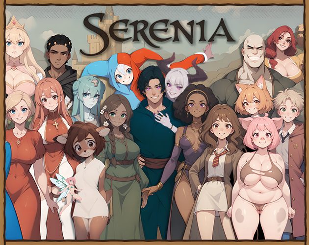Cover art for Serenia v1.2c, an adult visual novel by OffWhite Studios