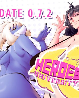 Cover art for Heroes University H v0.8.1 (NSFW H-Game +18) by Salmon Run Games — adult visual novel
