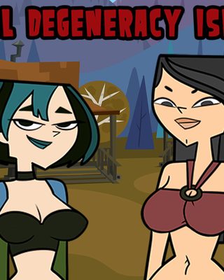 Cover art for Total Degeneracy Island by SID Gaming — adult visual novel