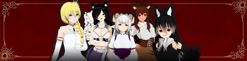 Cover art for Moonlit Devotion: A Paladin's Harem v0.03, an adult visual novel by SilverWingBastion
