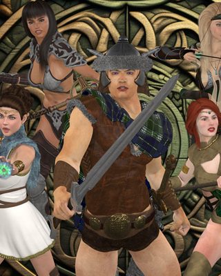 Cover art for Heroes of Celtica: Dark Druid by Slamjax — adult visual novel