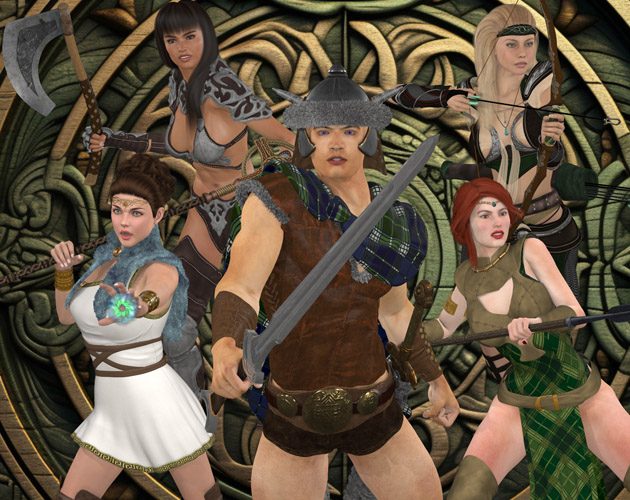 Cover art for Heroes of Celtica: Dark Druid v0.10.0, an adult visual novel by Slamjax