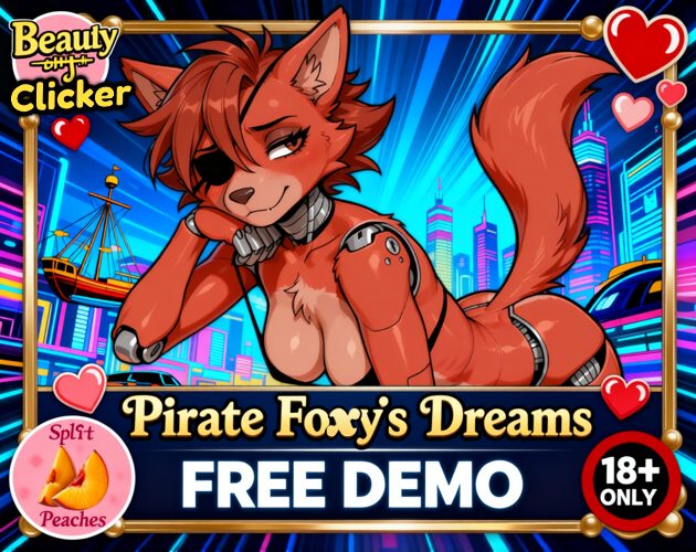 Cover art for Beauty Clicker: Pirate Foxy's Dreams - FREE DEMO, an adult visual novel by Split Peaches