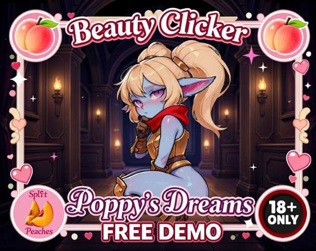 Cover art for Beauty Clicker: Poppy's Dreams - FREE DEMO, an adult visual novel by Split Peaches