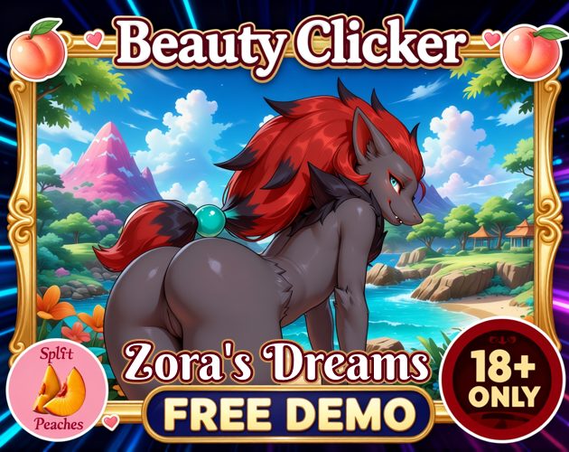 Cover art for Beauty Clicker: Zora's Dreams - FREE DEMO, an adult visual novel by Split Peaches