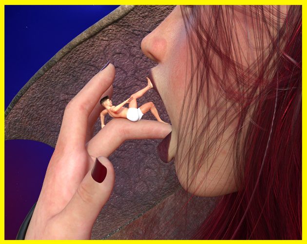 Cover art for Shrunk by the Succubus v0.1.3, an adult visual novel by Succubus Lair