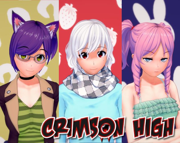 Cover art for Crimson High v0.46.1, an adult visual novel by VertigoAVN