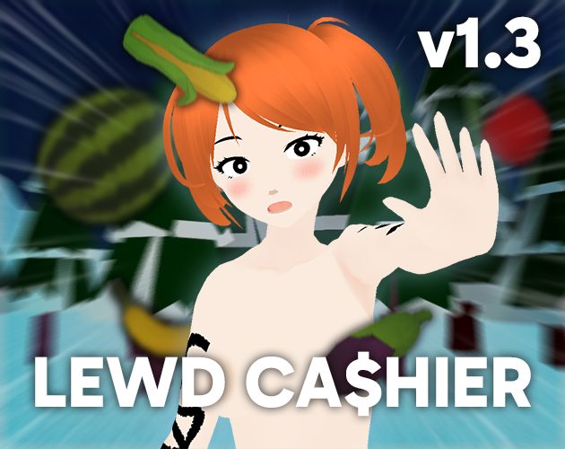 Cover art for Lewd Cashier v1.3 v1.3, an adult visual novel by Wet Realm